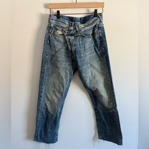 R13 Crossover Distressed Jeans - loose fit